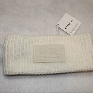 Coach Cream Knit Headband